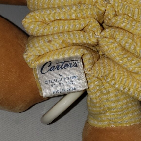 Carter's Plush Musical Crib Pull Toy Bear Accordion Style - Vintage - 8" - Picture 5 of 5